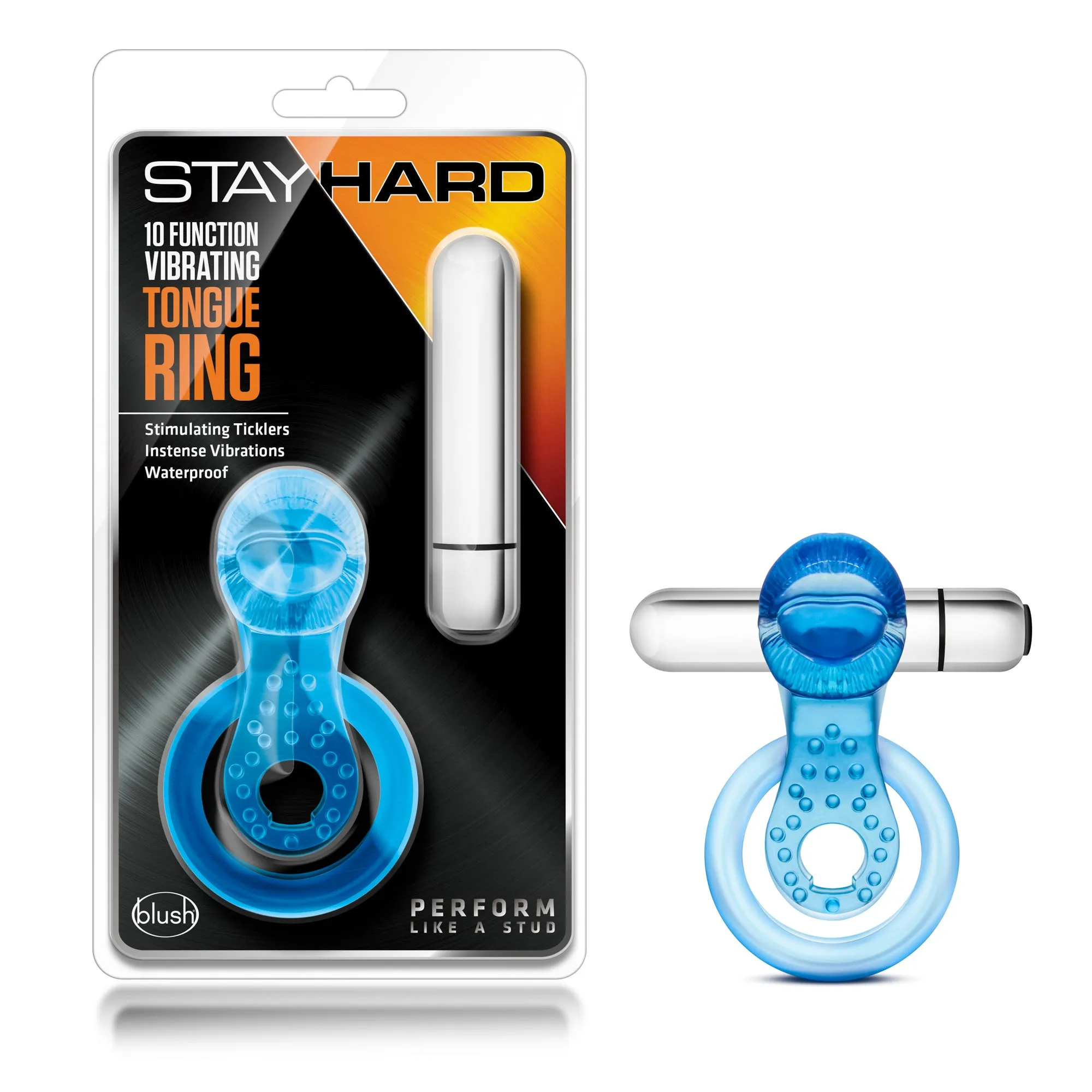 10-Speed Vibrating Tongue Ring: Fun in the Shower!