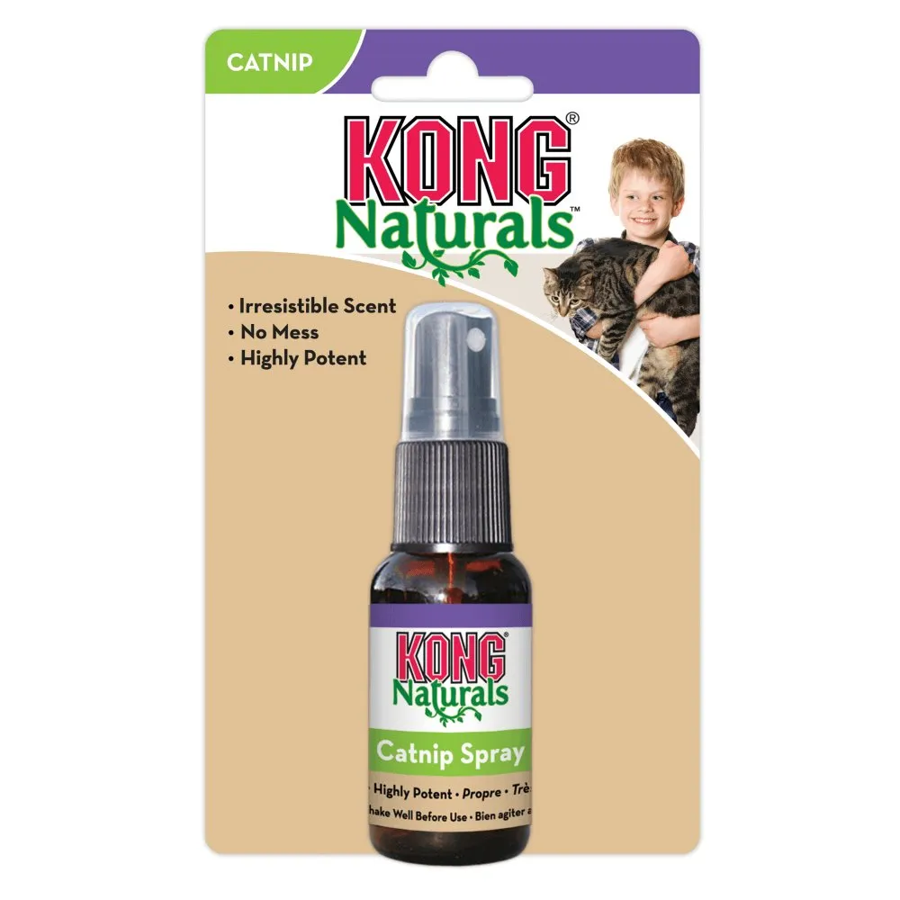 3 x KONG Naturals Catnip Spray