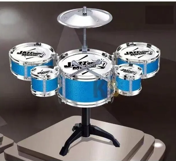 9Pcs Kids Mini Music Jazz Drums With Instruments