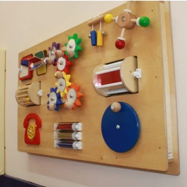 Activity Board for Wall Mounting - 10 visual, tactile and auditory activities