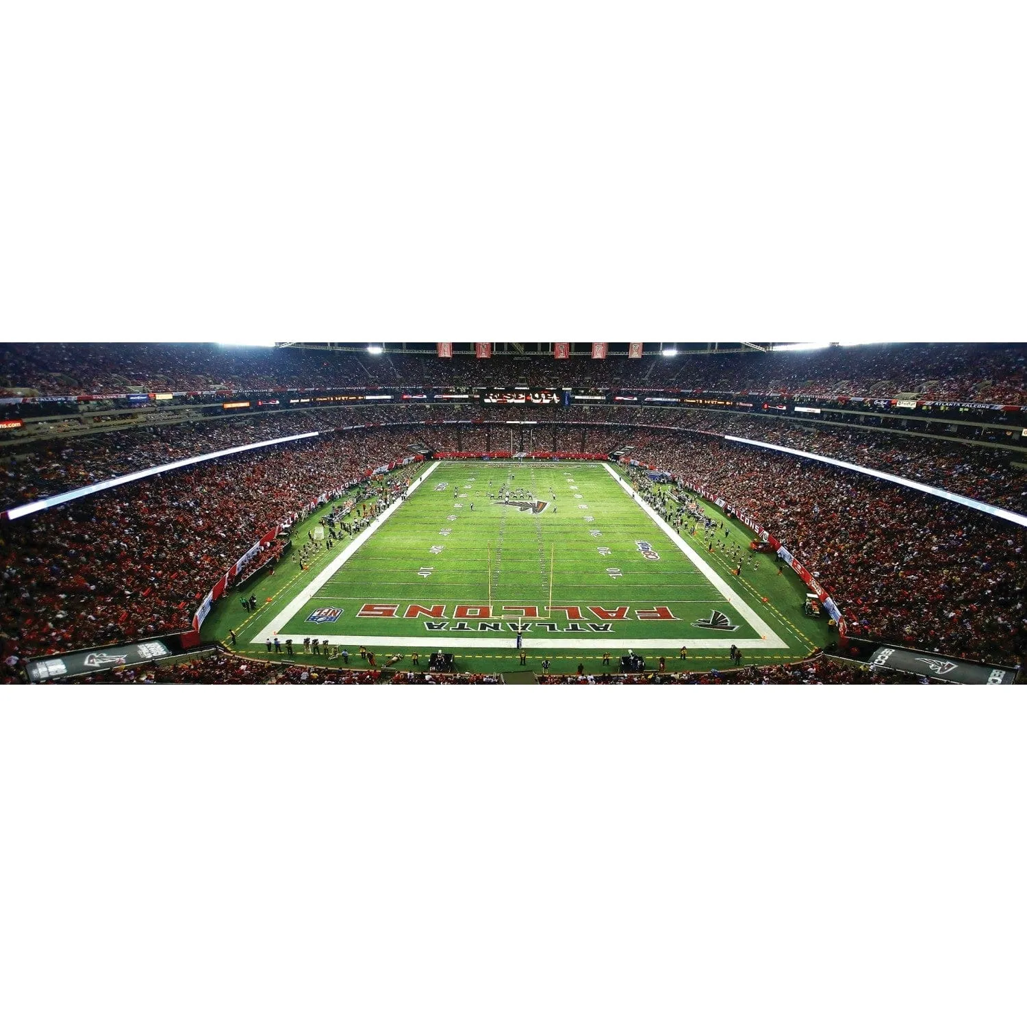 Atlanta Falcons - 1000 Piece Panoramic Jigsaw Puzzle - End View