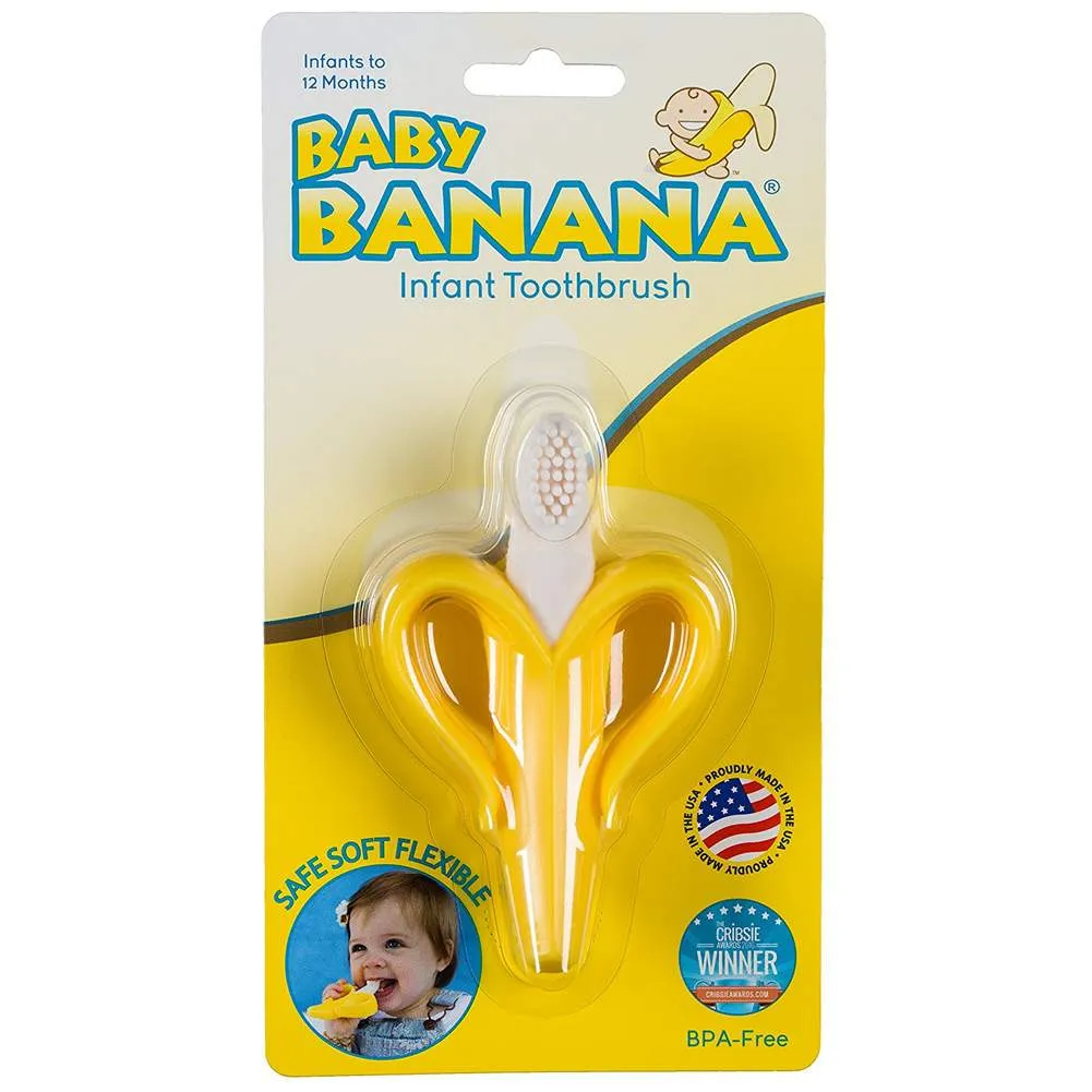 Baby Banana Infant Toothbrush with Handles