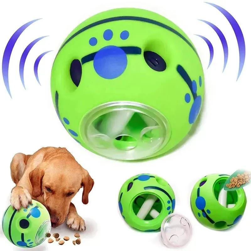 Benepaw Interactive Dog Toys Food Dispensing Treat Pet Giggle Ball Safe Dog Squeaky Puppy Puzzle Toy For Small Medium Large Dog