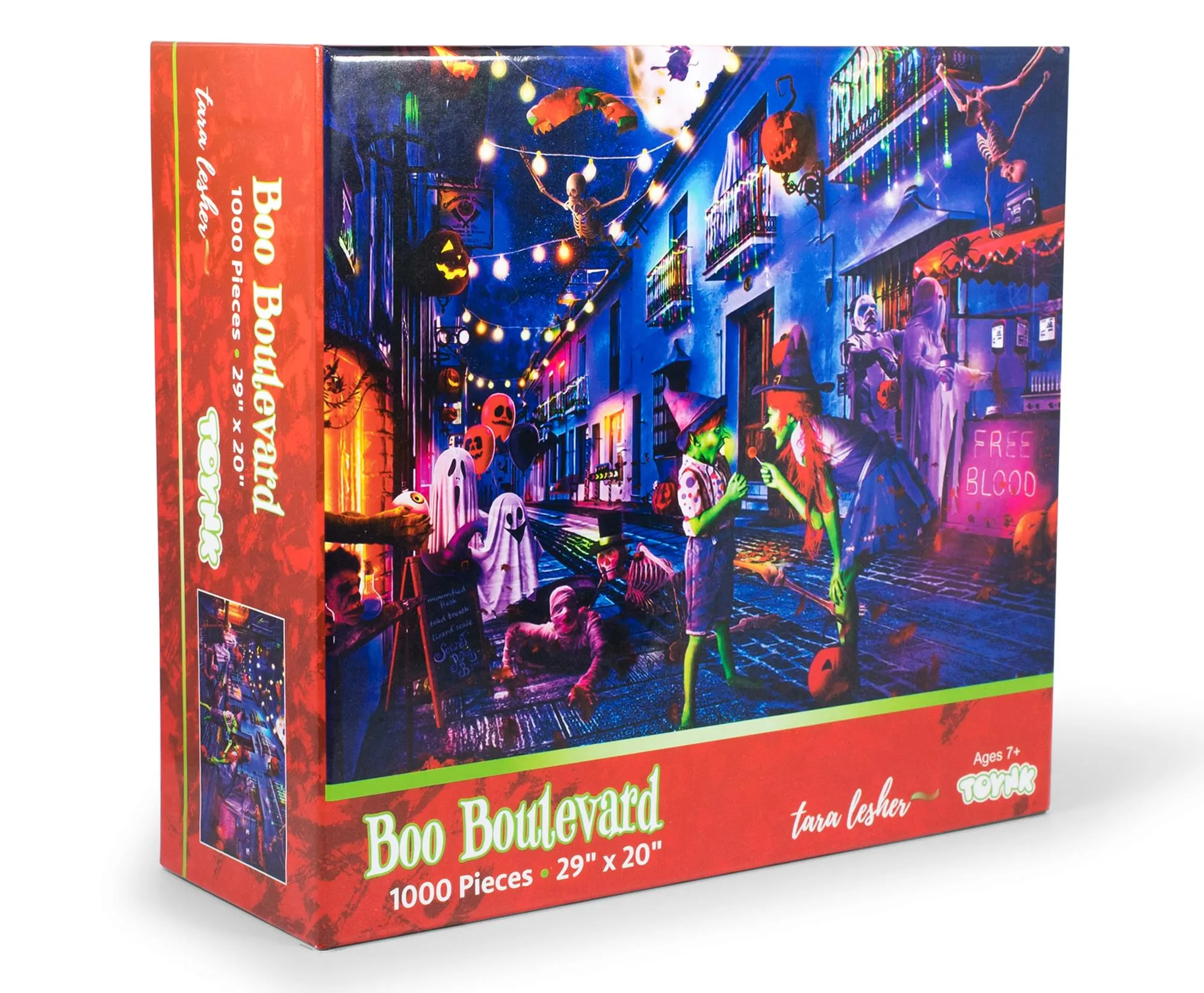 Boo Boulevard Halloween Puzzle By Tara Lesher | 1000 Piece Jigsaw Puzzle