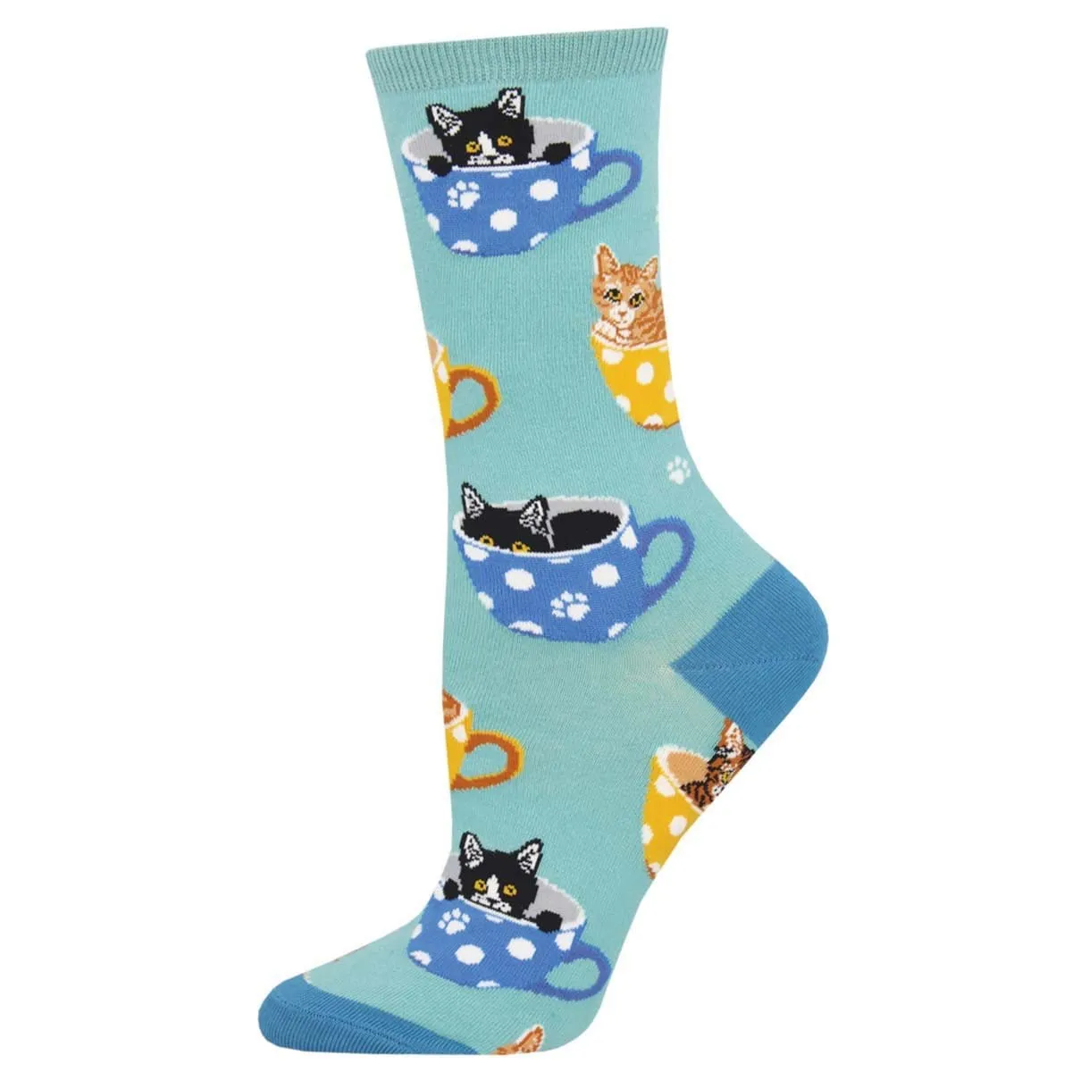 Cat-feinated Women's Crew Socks