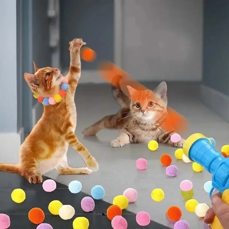 Cat Interactive Launch Toy - with 20 Balls