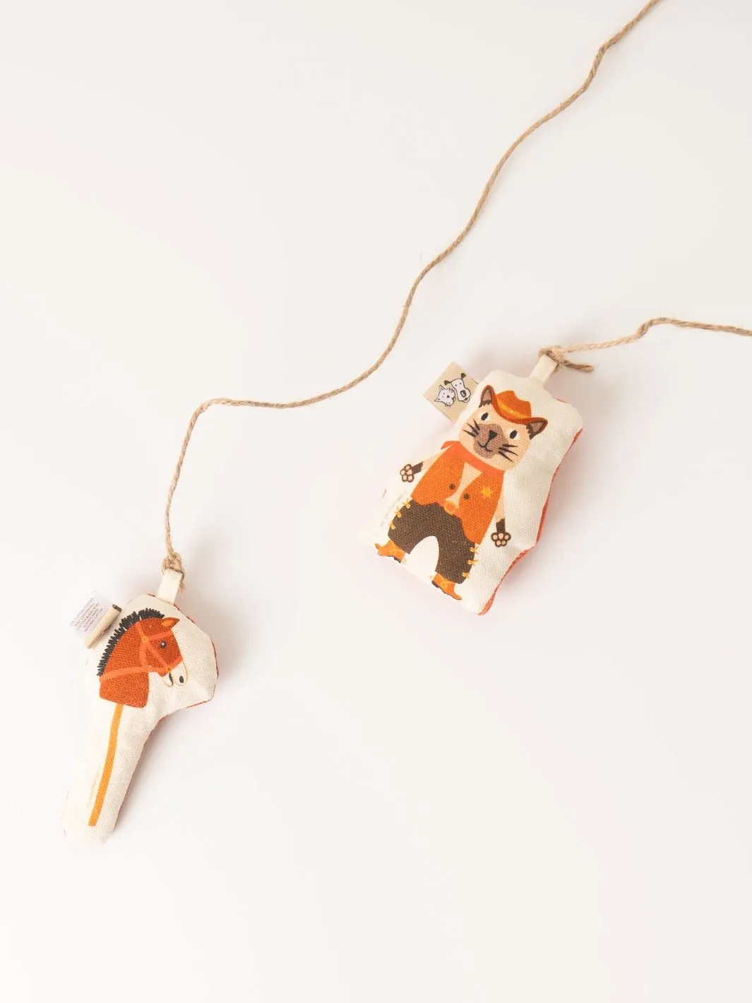 Cat Toy Set - Cowboy and Horse