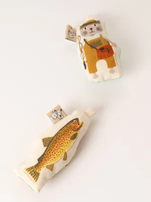 Cat Toy Set - Fisher Cat and Trout