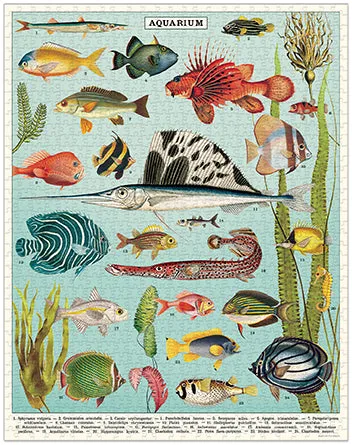 Cavallini & Co. Aquarium 1000 Piece Puzzle