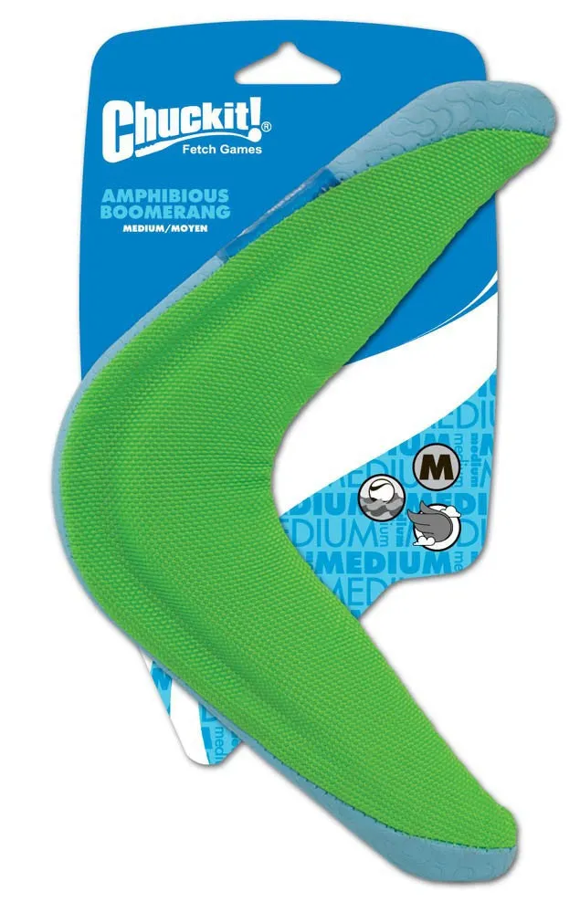 Chuckit Medium Amphibious Boomerang Dog Toy