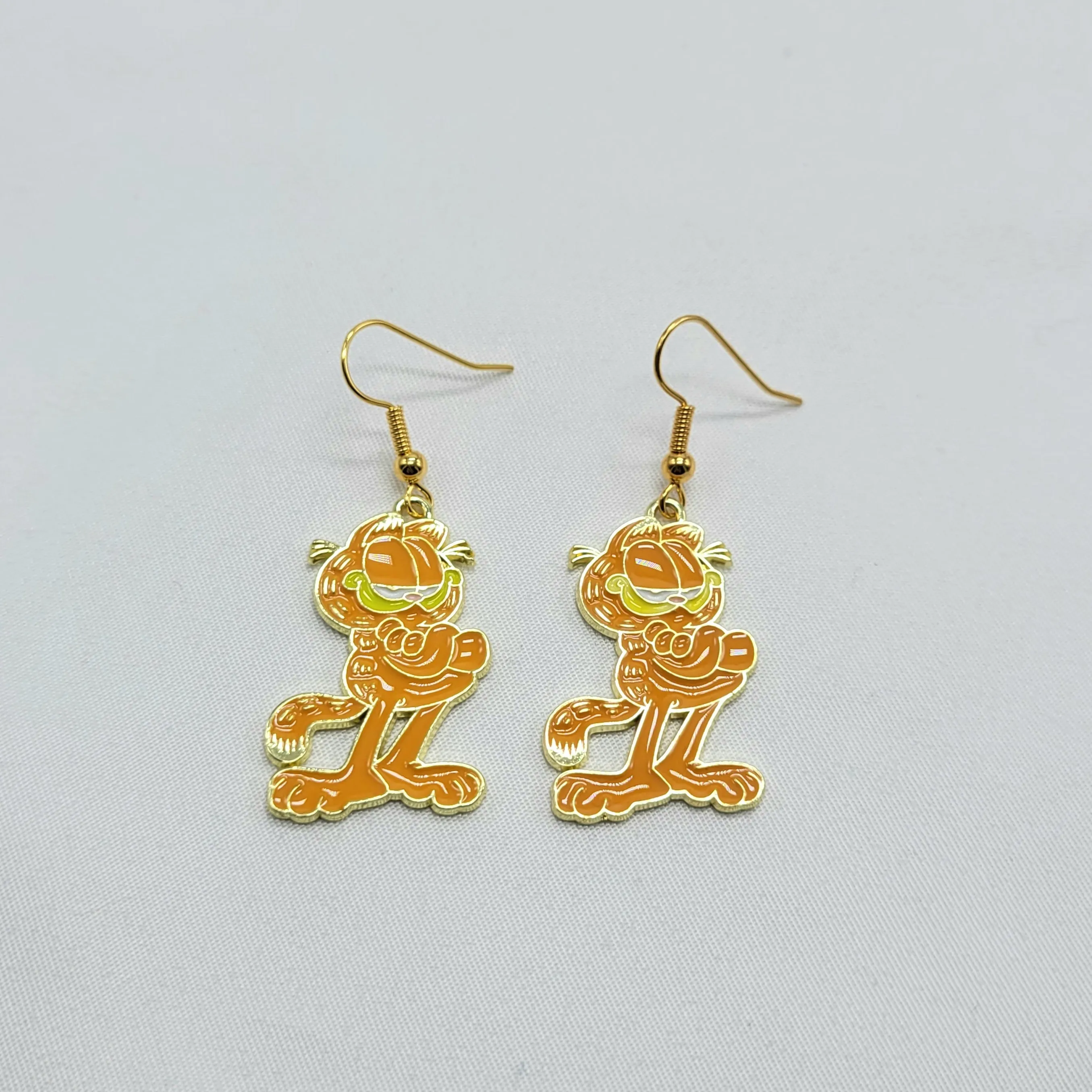 Comic Cat and Dog Earrings