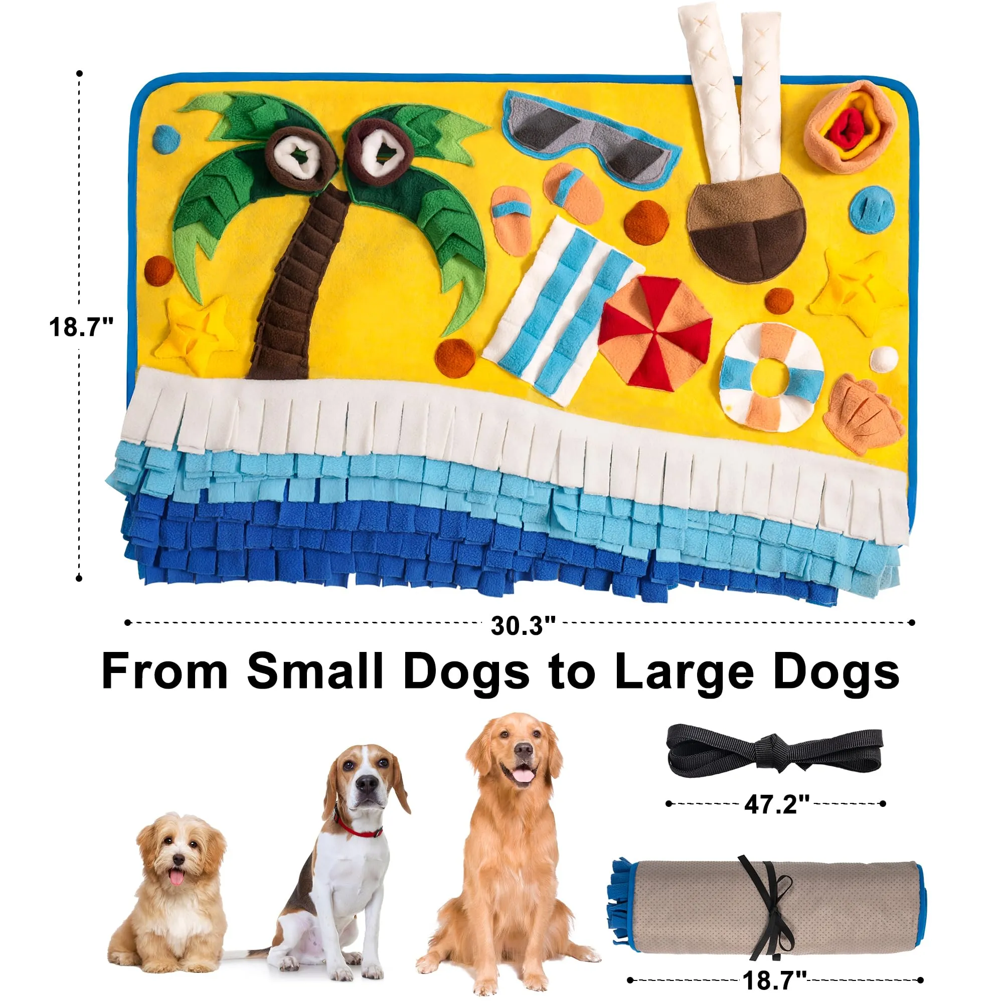 Dog Beach Sniffing Mat