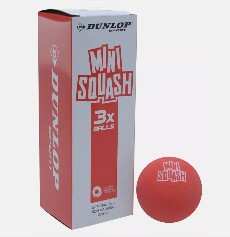 Dunlop Squash Ball Fun Mini Red 3 Ball Pack