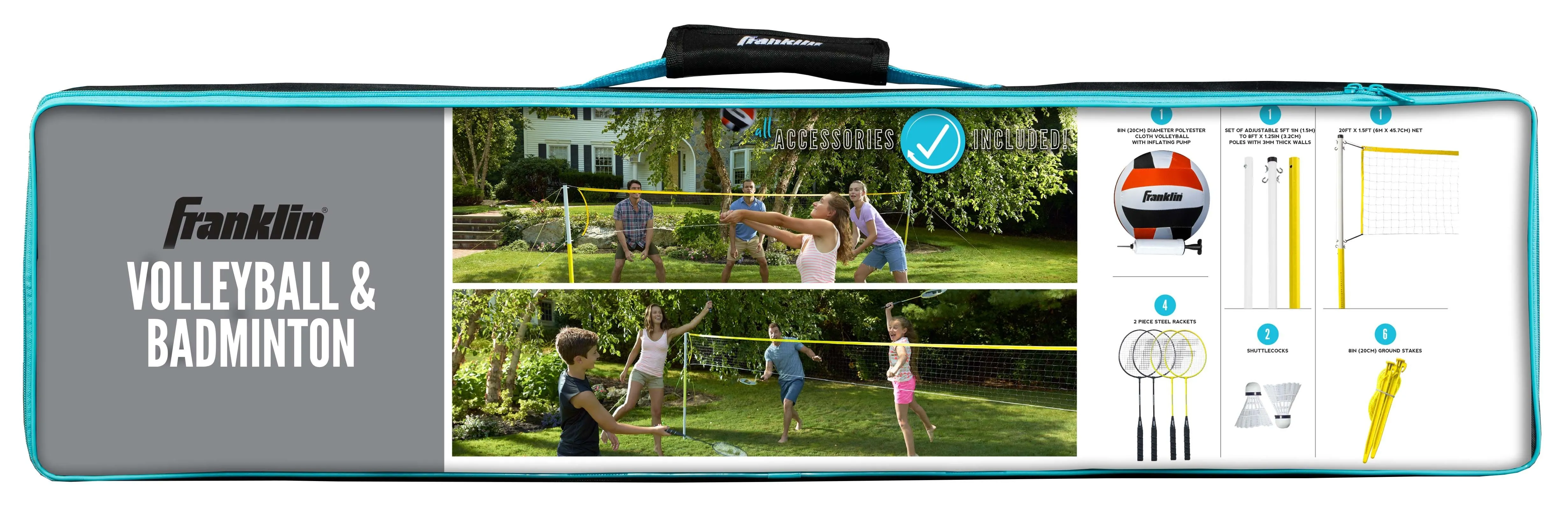 Family Volleyball & Badminton Set