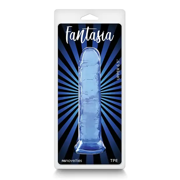 Fantasia Upper 6.5 in. Jelly Dildo Blue