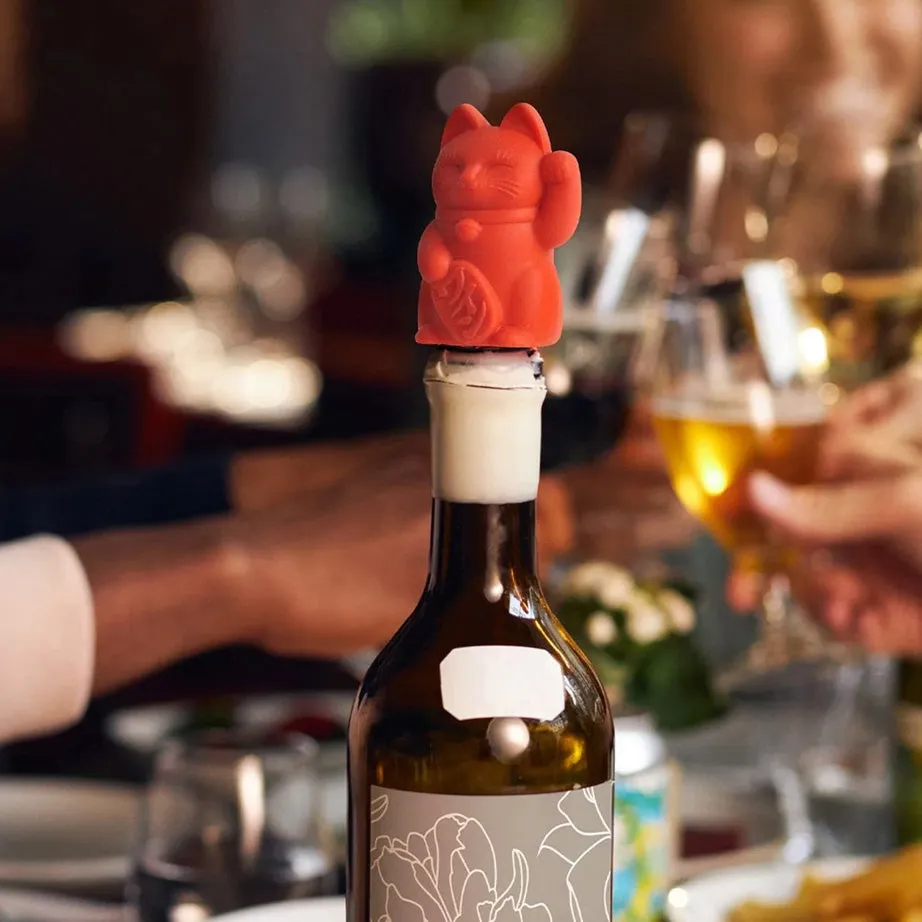 Feline Lucky Wine Stopper