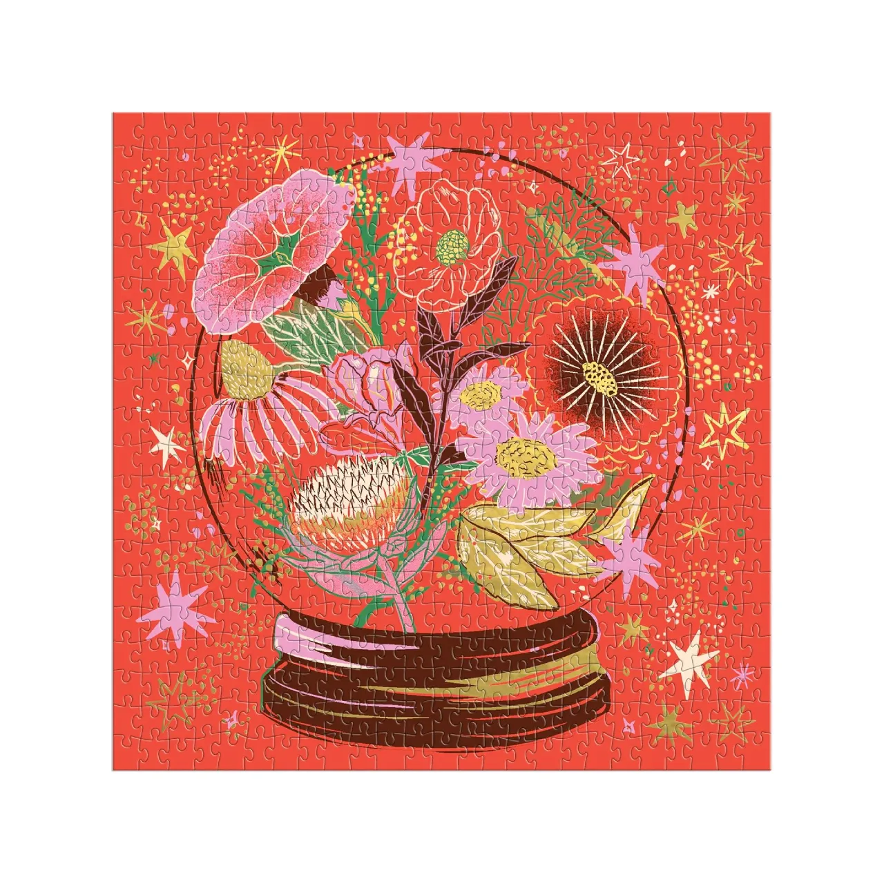 Flower Gazing Foil 500 Piece Jigsaw Puzzle