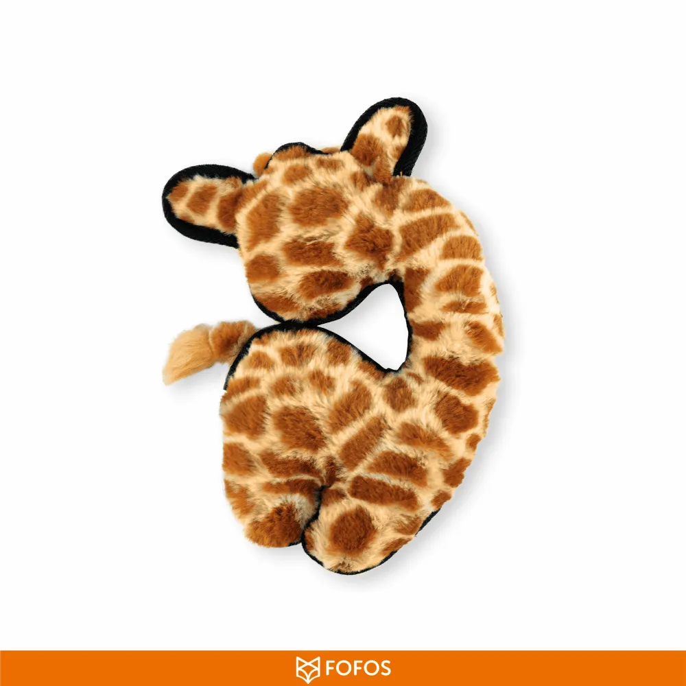 Fofos Safari Line Giraffe Plush Toy for Dogs (Brown)