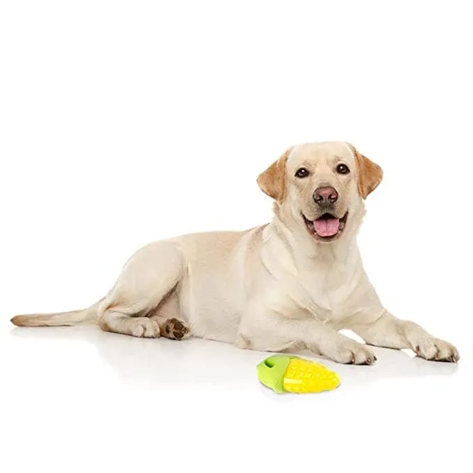 Fofos Vegi Bites Corn Squeaky Toy for Dogs