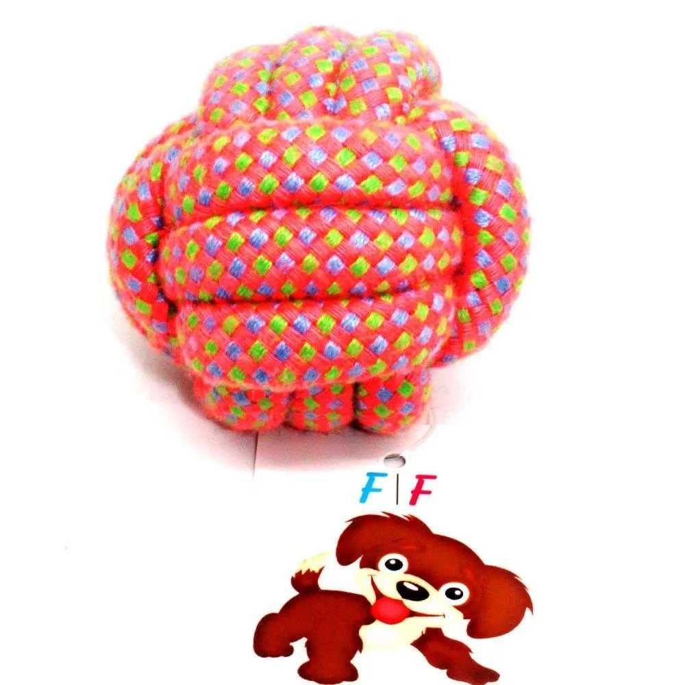 Furry Friend Cotton Rope Ball toy for Dogs & Puppies