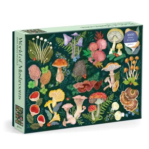 Galison World of Mushrooms Puzzle-1000pc Multi-Coloured