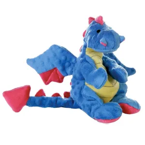 goDog Dragons with Chew Guard Technology Tough Plush Toy For Dogs, Periwinkle