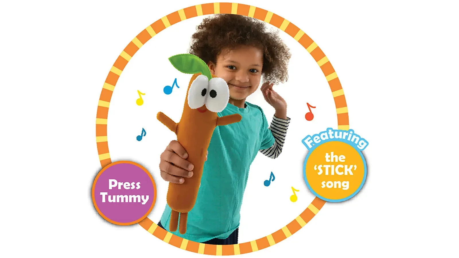 Hey Duggee Fun Singing Sticky Stick Stick Soft Toy