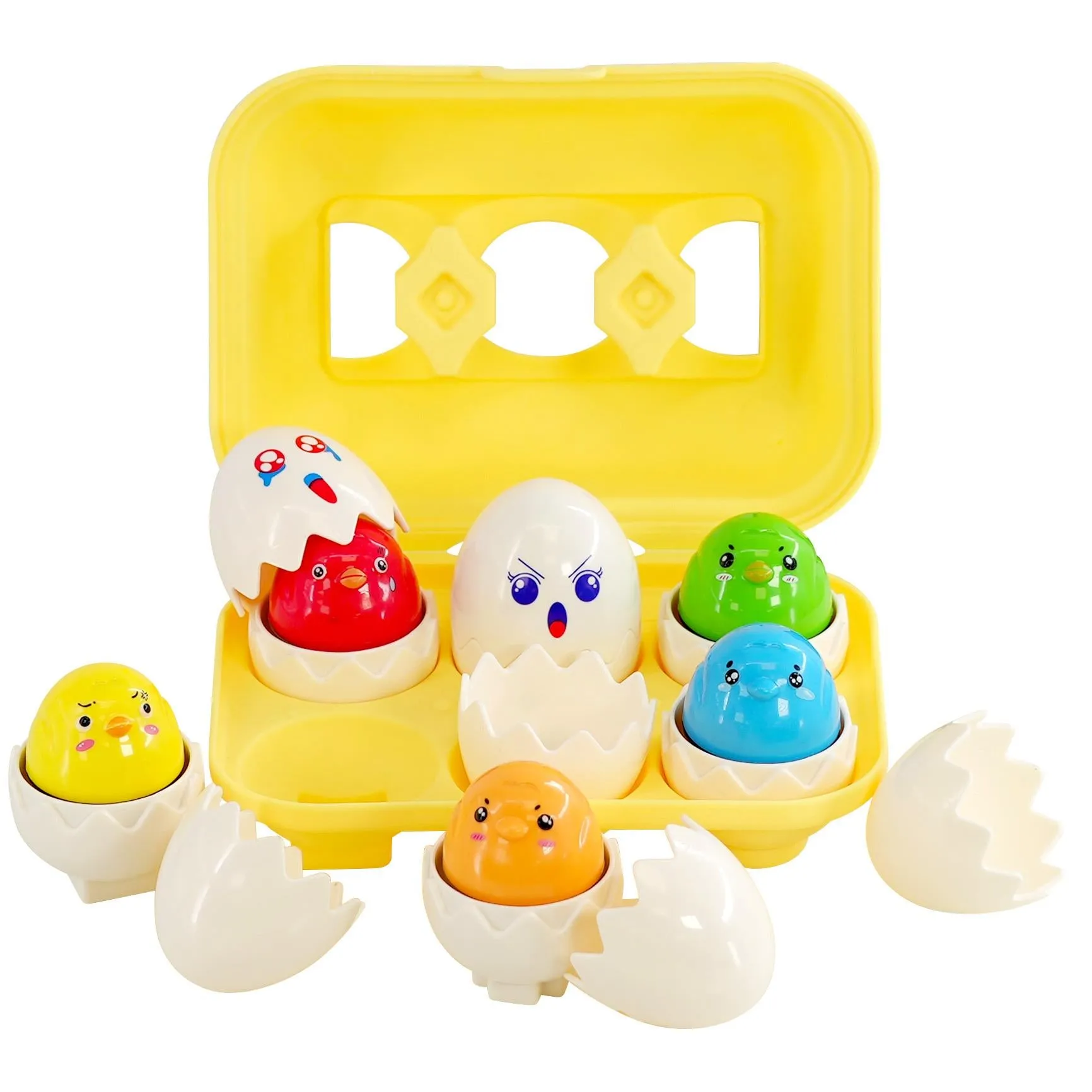 Hide n Squeak Matching Eggs Color & Shape Sorter