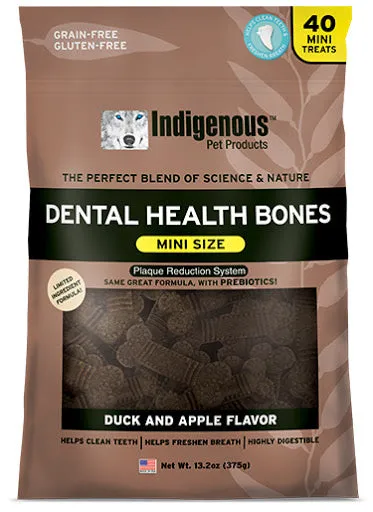 Indigenous Dental Health Bones Mini — Duck and Apple Flavor 13.2oz