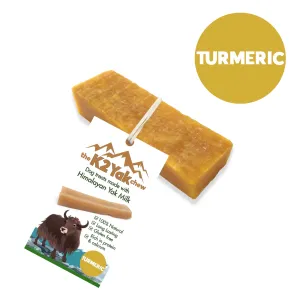 K2 Yak Chews Long Lasting Natural Dog Treats with TURMERIC Small