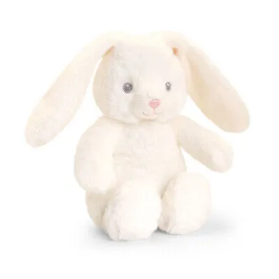 Keeleco 16cm Nursery Rabbit Plush Stuffed Animal - White