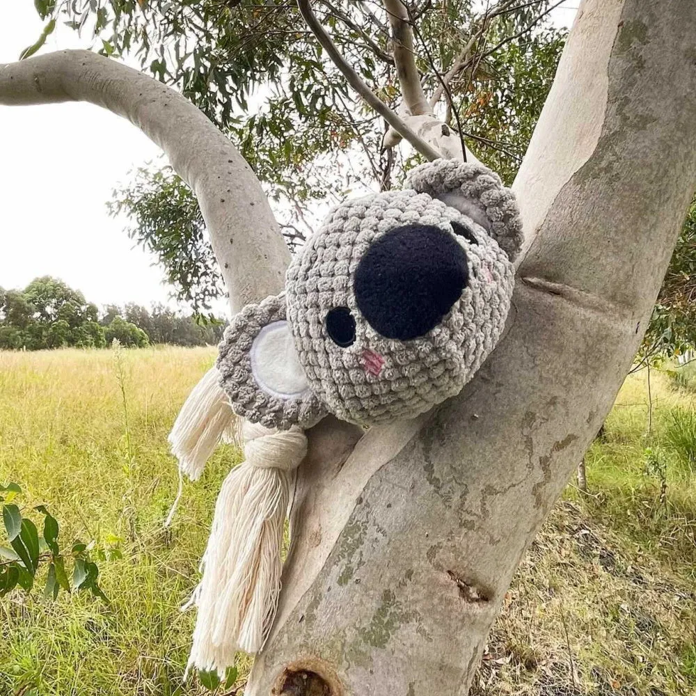 Kenny Koala Rope Squeaker Toy