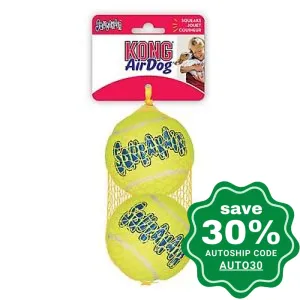 Kong - Air Squeaker Tennis Balls - Large - 2PCS