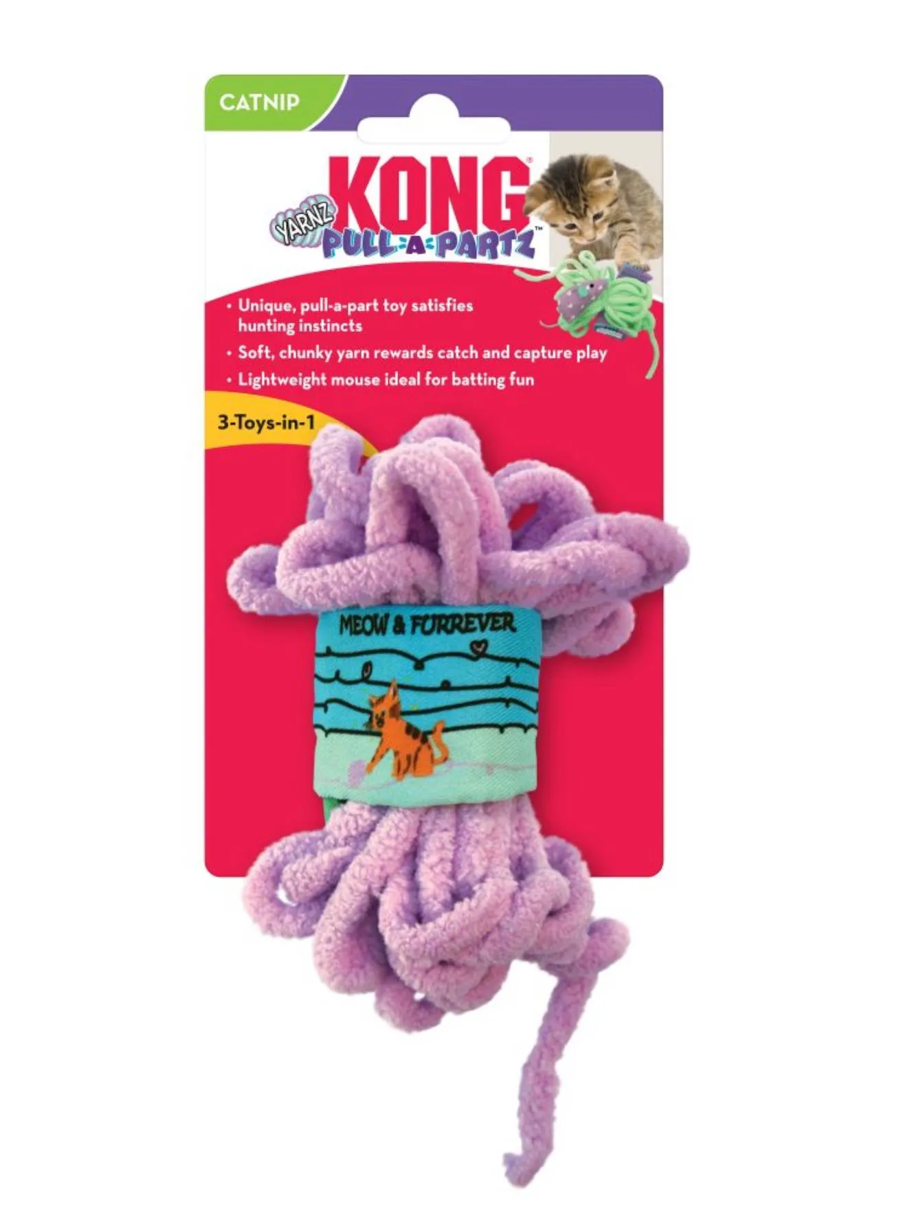 Kong Pull-A-Partz Yarnz Cat Toy