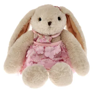 Large Flower Bunny Soft Plush