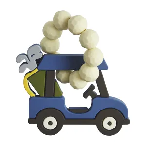 Mud Pie - Golf Cart Silicone Teether