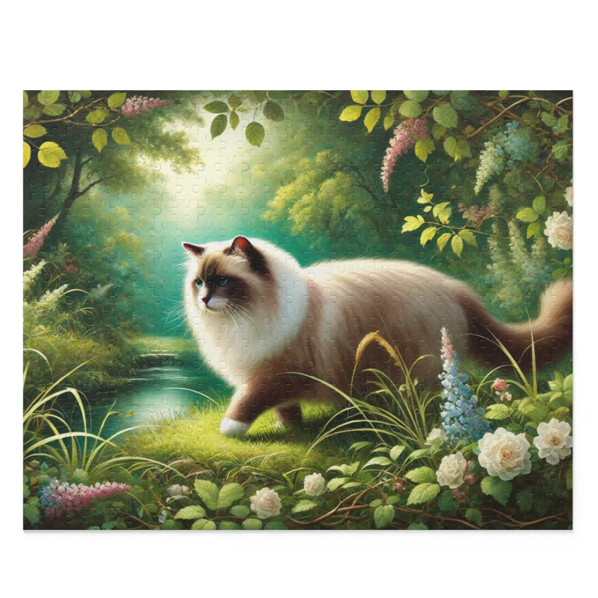 Nature Walk - Ragdoll Cat - Puzzle - Cat Lover Gift 120, 252, or 500 -piece options