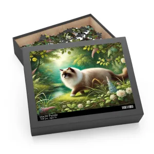 Nature Walk - Ragdoll Cat - Puzzle - Cat Lover Gift 120, 252, or 500 -piece options