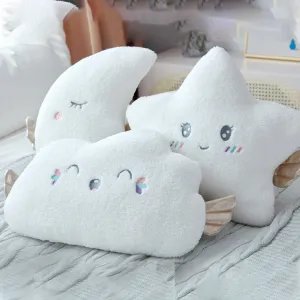 New Stuffed Angel Cloud Moon Star Plush Pillow Soft Cushion Cloud Stuffed Plush Toys for Children Baby Kids Pillow Girl