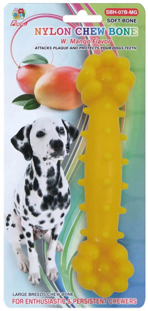 Percell Nylon Chew Bone Mango Flavor SBH-07B-MG