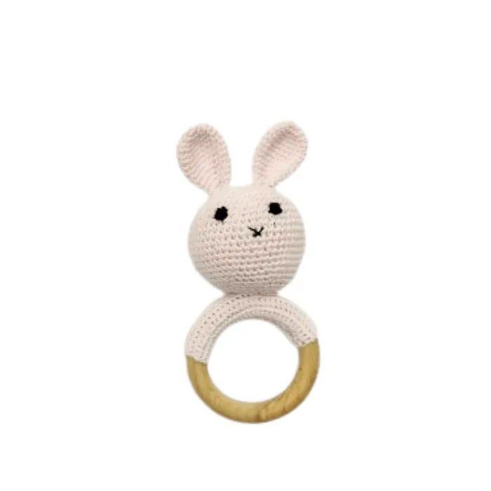 Pink Bunny Rattle