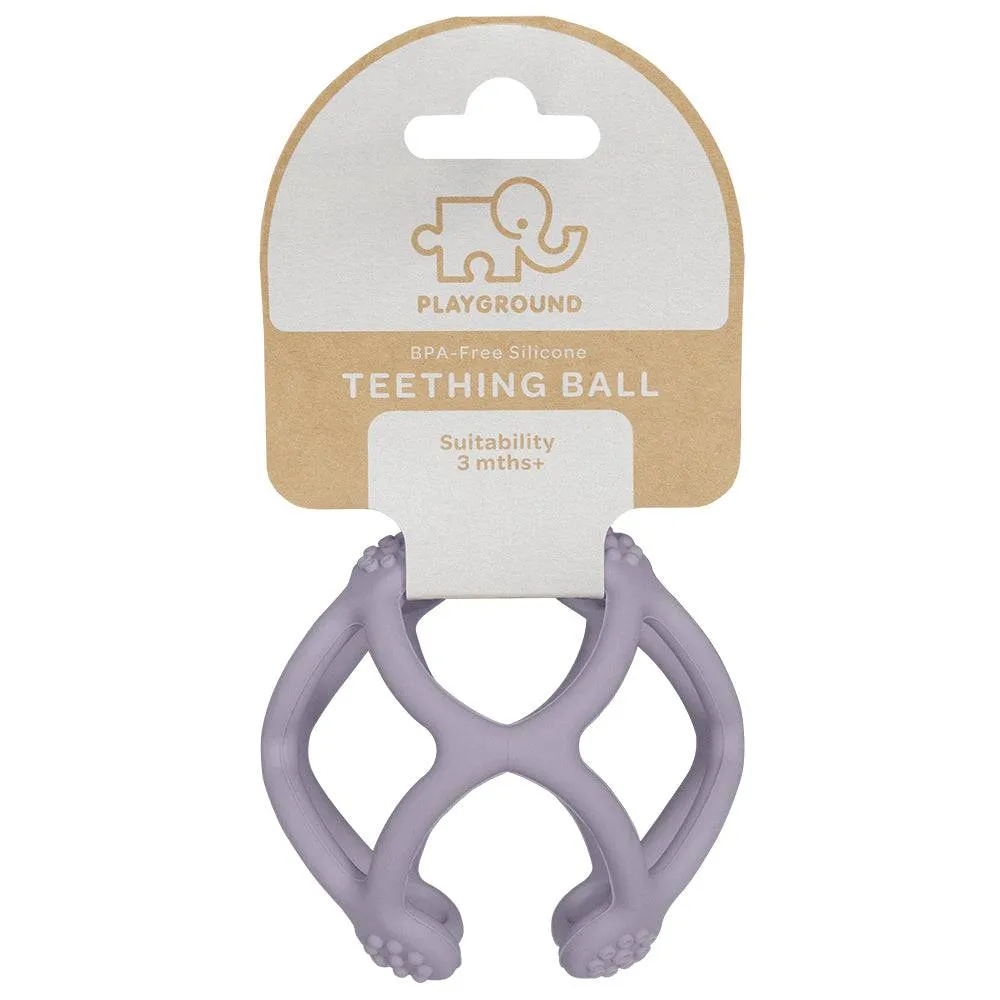 Playground by Living Textiles| Silicone Teething Ball - Lilac