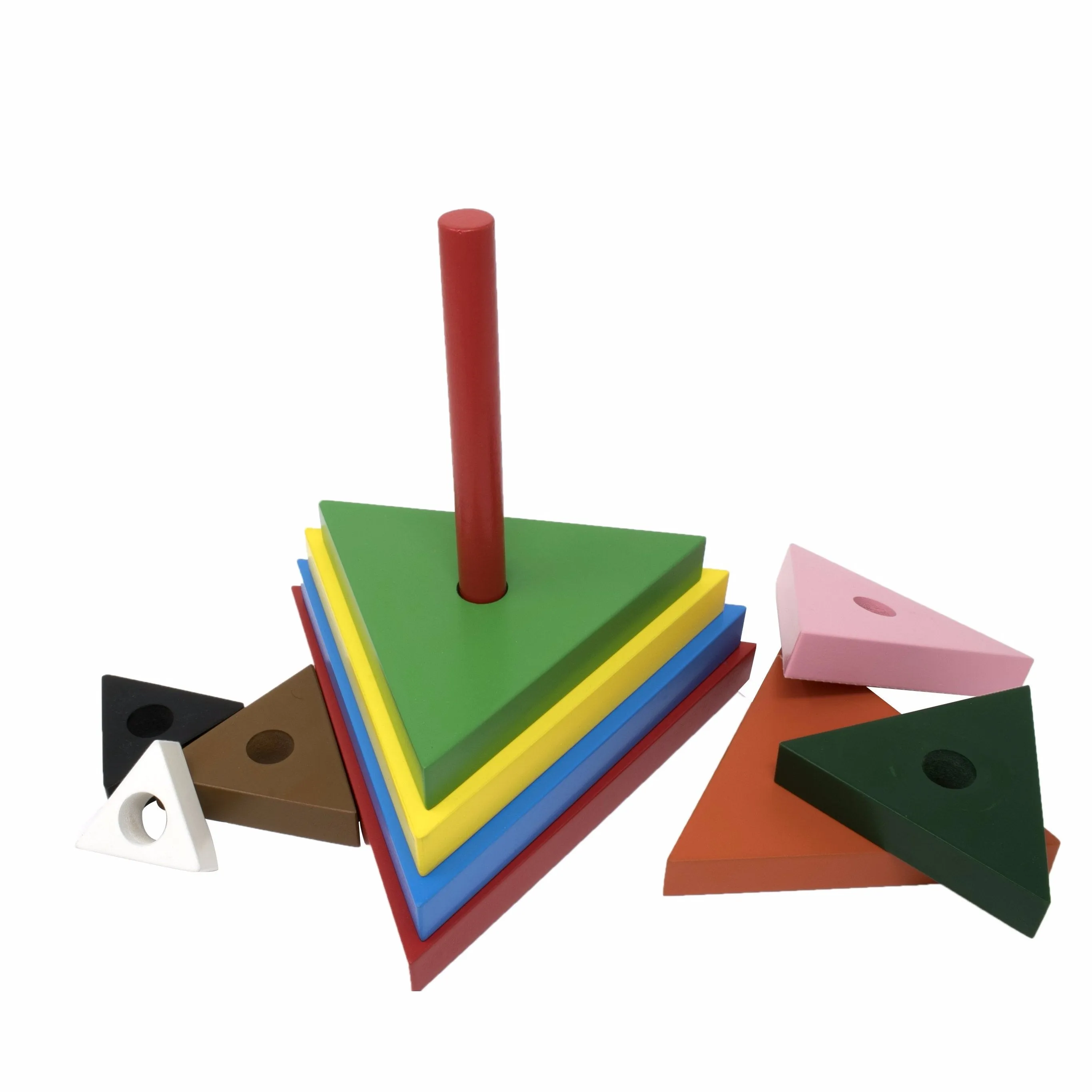 Rainbow Stacker Triangle (10 Pcs)