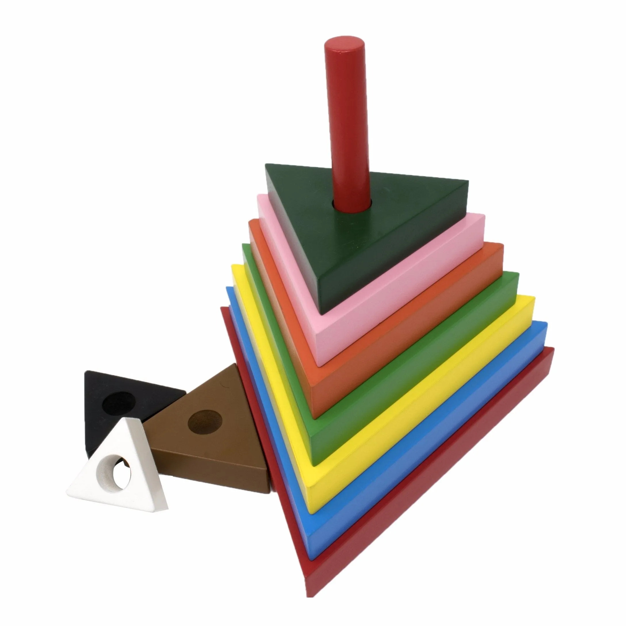 Rainbow Stacker Triangle (10 Pcs)