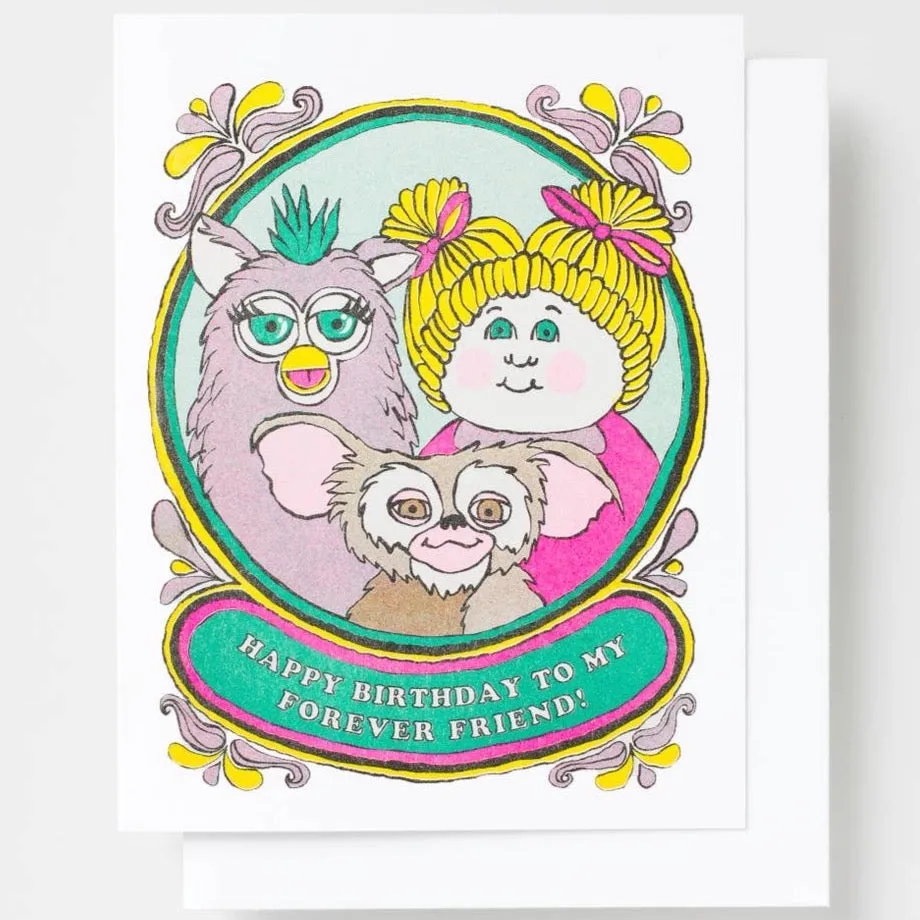 Retro Toys Birthday Card