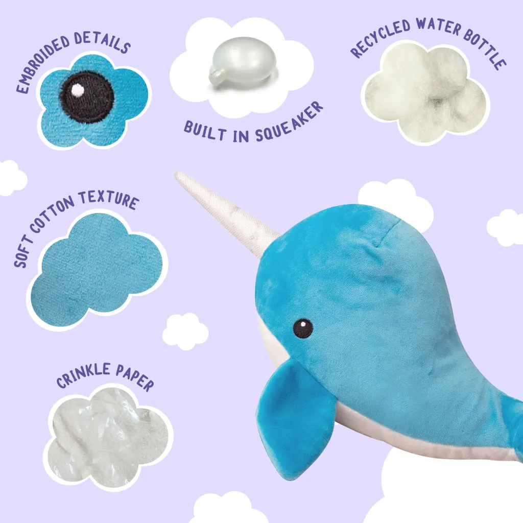 Snugarooz Nikki the Narwhal Dog Soft Plush Toy (17")