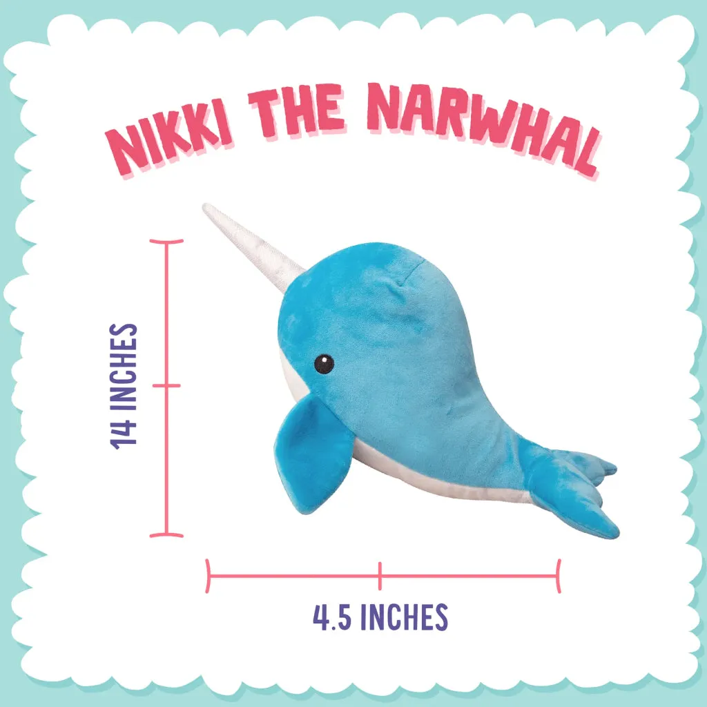 Snugarooz Nikki the Narwhal Dog Soft Plush Toy (17")