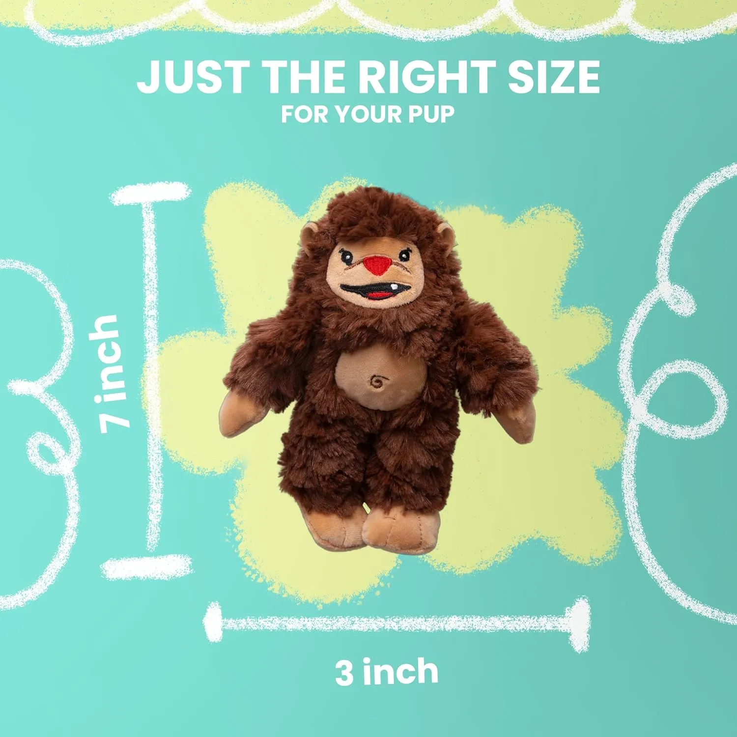 Snugarooz Young Billy Big Foot Dog Toy