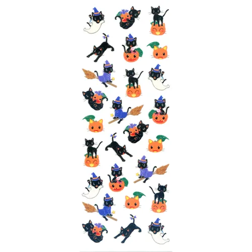 Sparkle Stickers - Helloween Black Cat