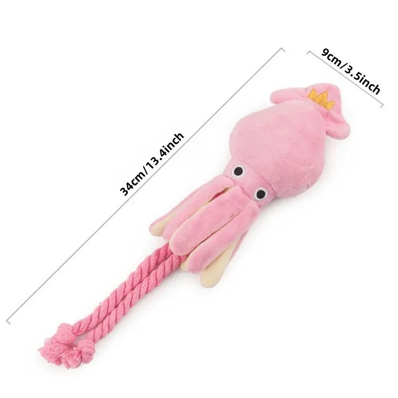 Supet Pet Octopus Plush Rope Toy – Bite-Resistant, Fun & Interactive